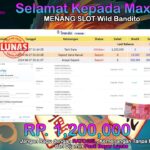 BUKTI JACKPOT SLOT WILD BANDITO TERPERCAYA DI INDONESIA TGL 27-06-2024