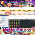 BUKTI JACKPOT SLOT 5000X MANIA TERPERCAYA DI INDONESIA TGL 27-06-2024