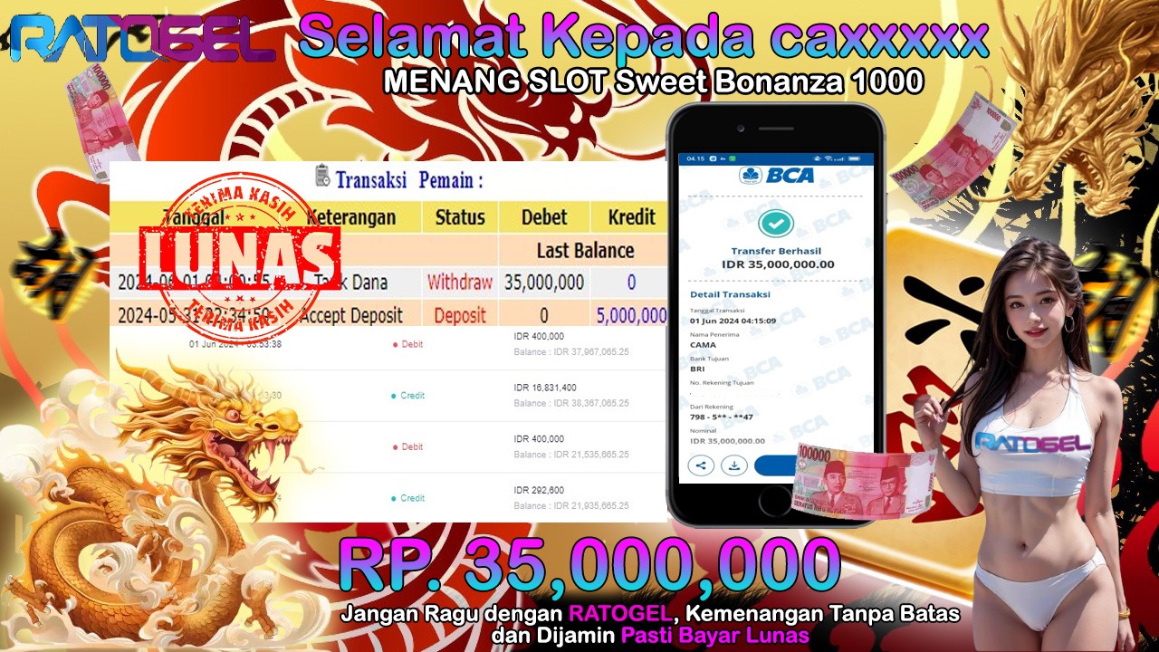 BUKTI JP SLOT DAN TOGEL TERPERCAYA DI INDONESIA TGL 01-06-2024